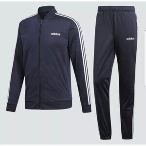 NEW Adidas Navy Mens Tracksuit Sz 2X Jacket Pants